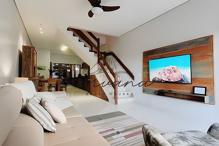 Casa Cabana - Condomínio de frente para a Praia