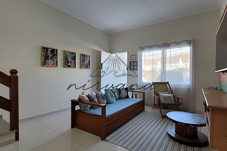 Casa Serena Condomínio de frente para a praia