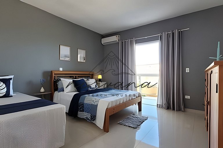 Casa Serena Condomínio de frente para a praia