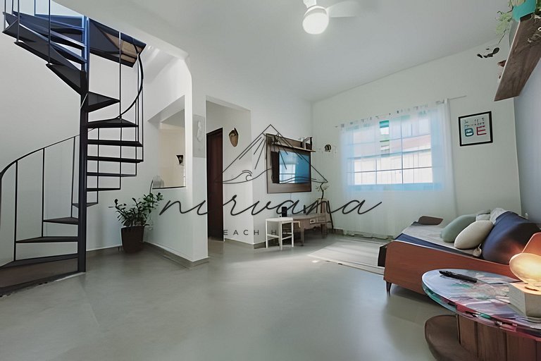 Casa Vila da Brava - Cond. 7 min a pé da praia