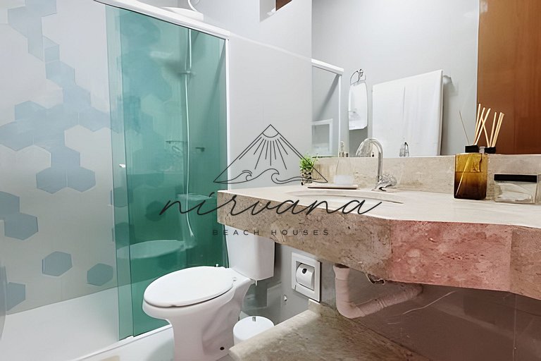 Casa Charme - Condomínio de frente para a Praia