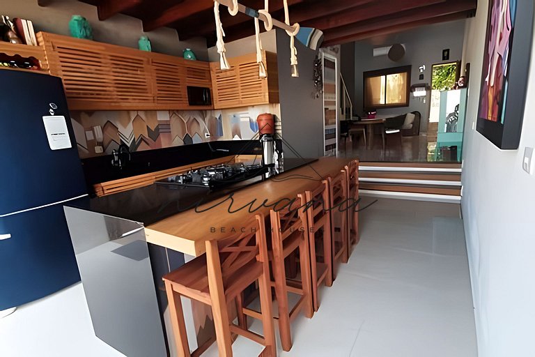 Casa Vista Mar - Condomínio de Frente para a Praia