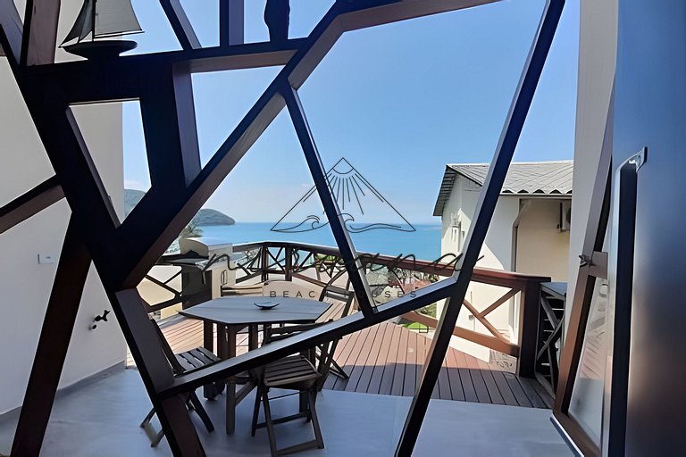 Casa Vista Mar - Condomínio de Frente para a Praia