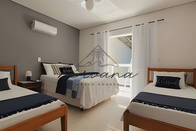 Casa Vista Mar - Condomínio de Frente para a Praia