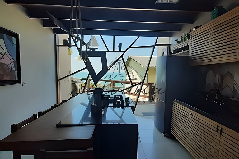 Casa Vista Mar - Condomínio de Frente para a Praia